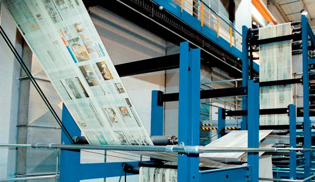prensa de impressão industrial