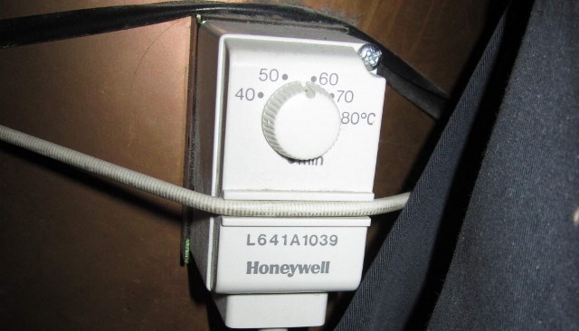 termostato de água quente