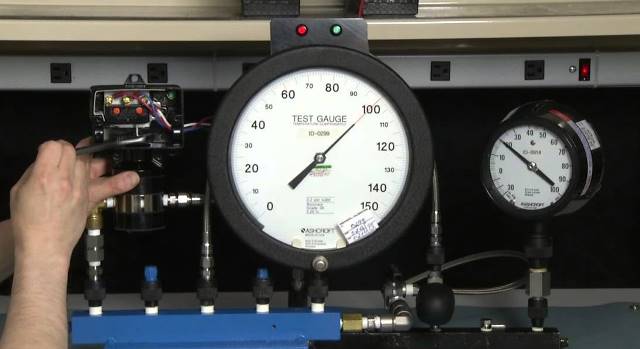 calibrador de interruptor de pressão